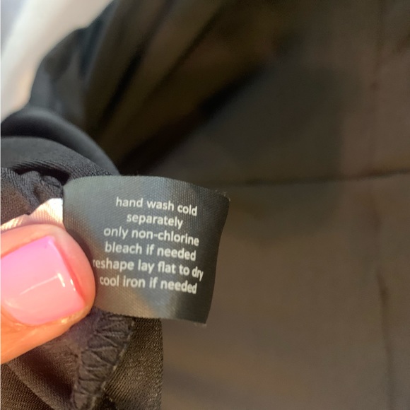 Lane Bryant Sleeveless Rouched Tie Ruffle Hem Black Dress Women’s Size 14/16 NWT - Picture 12 of 15